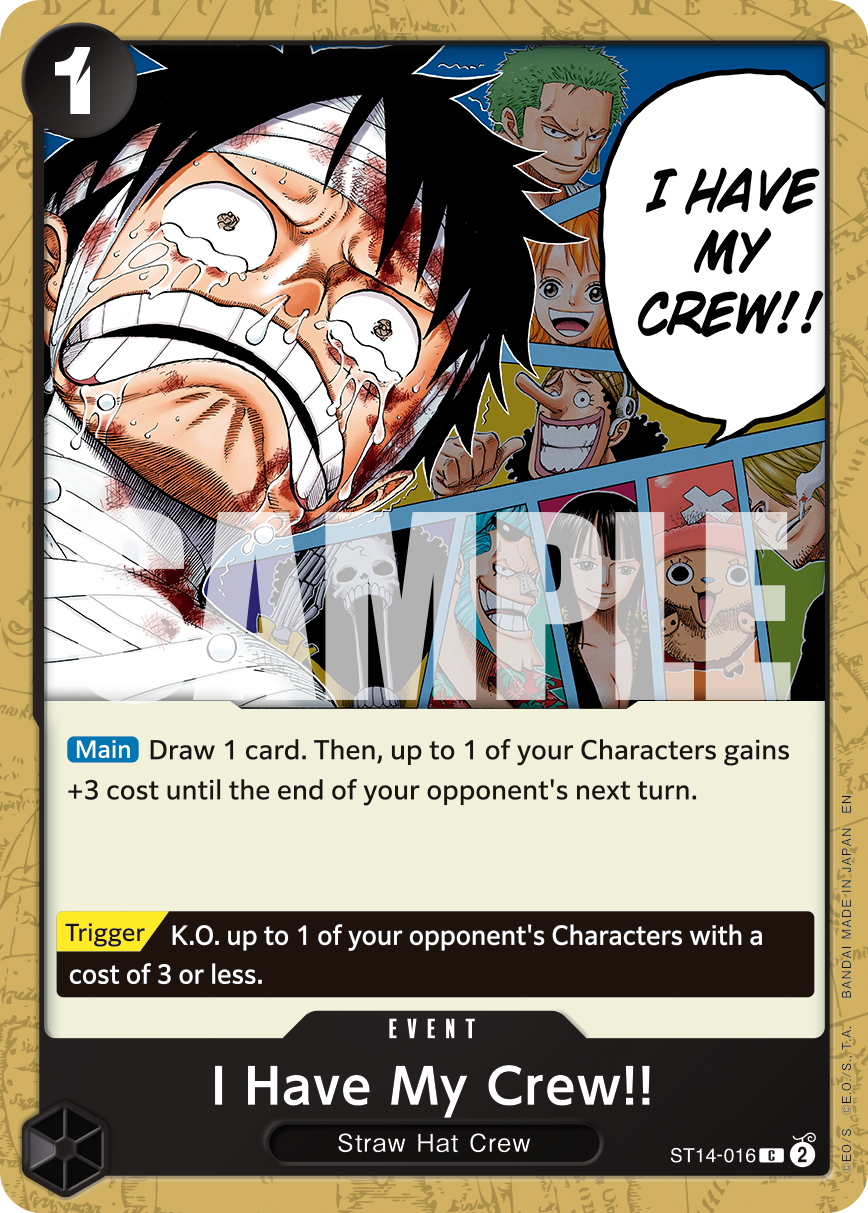 I Have My Crew!! (Reprint) ST14-016 - Premium Booster Vol 2 PRB02 kart görseli