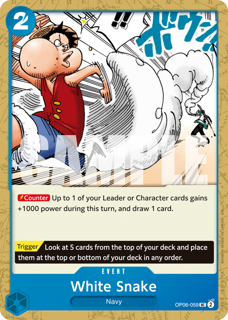 White Snake (Reprint) OP06-059 - Premium Booster Vol 2 PRB02 kart görseli