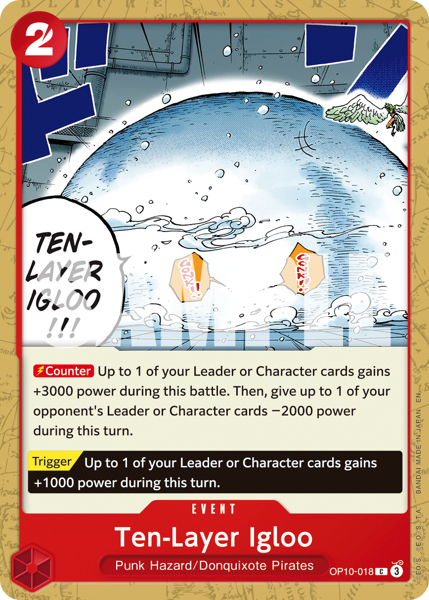 Ten-Layer Igloo (Reprint) OP10-018 - Premium Booster Vol 2 PRB02 kart görseli