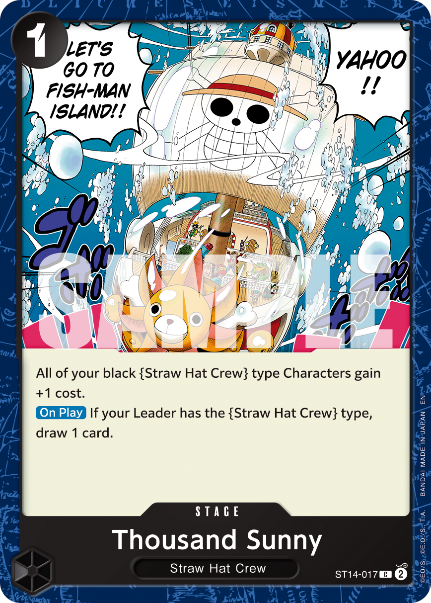 Thousand Sunny (Reprint) ST14-017 - Premium Booster Vol 2 PRB02 kart görseli