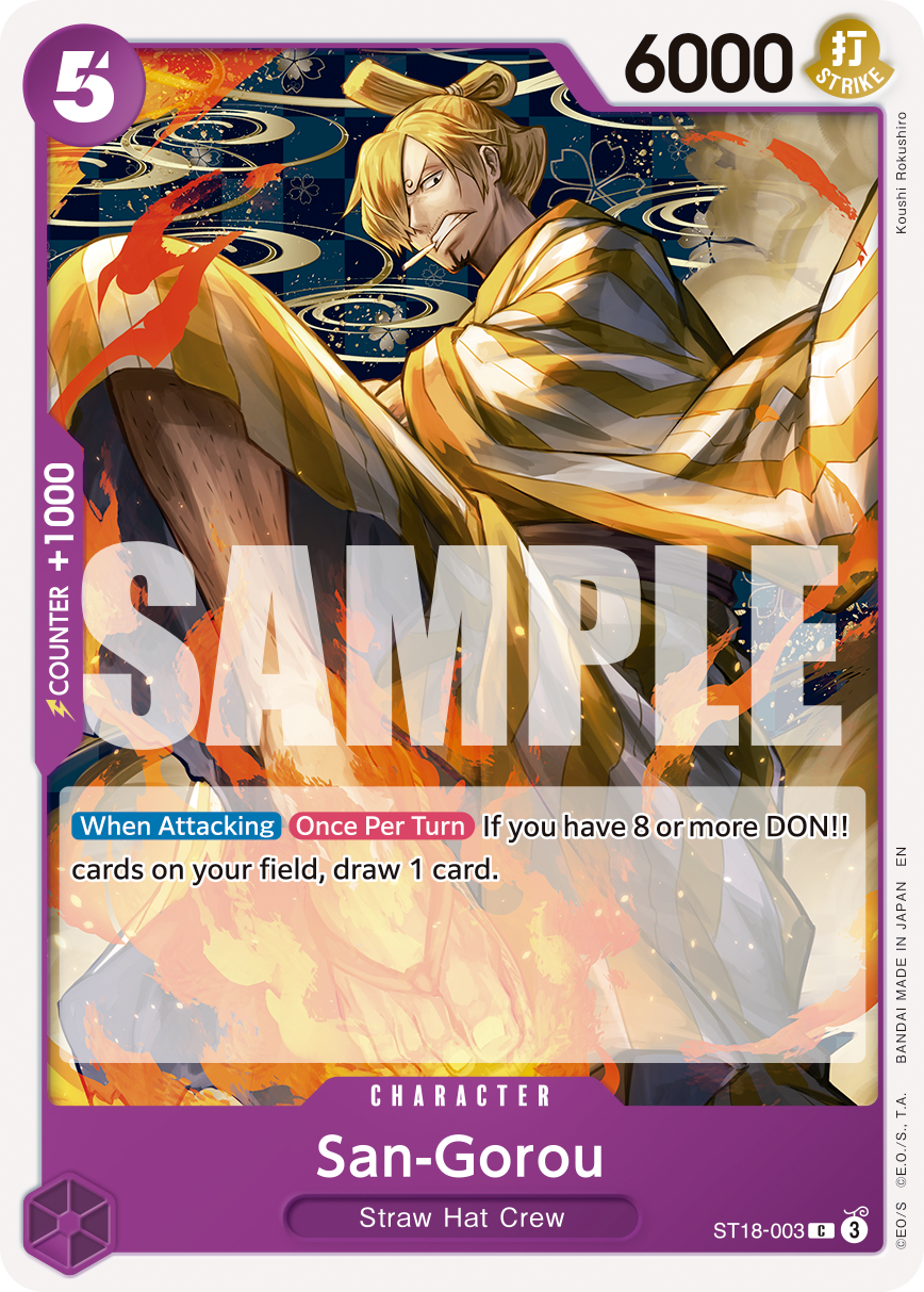 San-Gorou (Reprint) ST18-003 - Premium Booster Vol 2 PRB02 kart görseli
