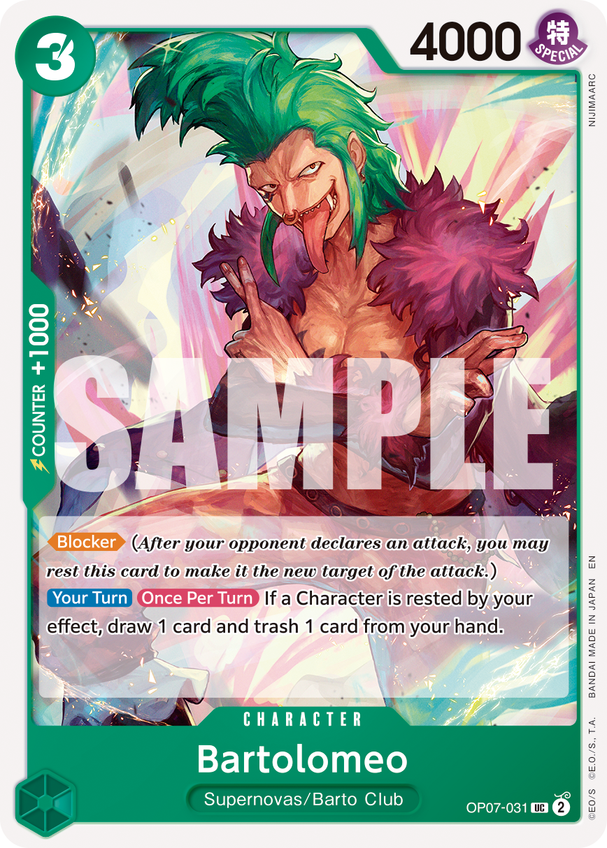 Bartolomeo (Reprint) OP07-031 - Premium Booster Vol 2 PRB02 kart görseli