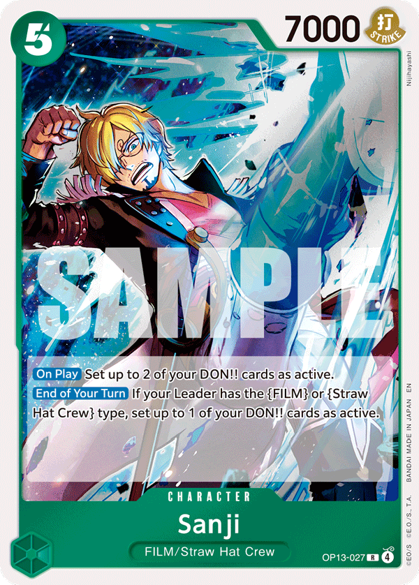 Sanji OP13-027 - Carrying On His Will OP13 kart görseli