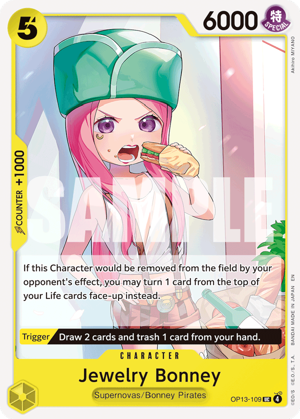 Jewelry Bonney (109) OP13-109 - Carrying On His Will OP13 kart görseli