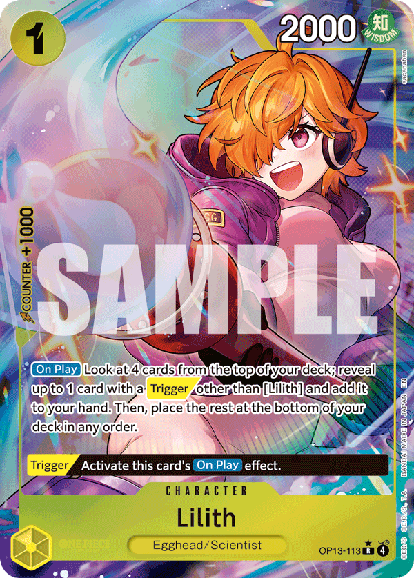 Lilith (Alternate Art) OP13-113 - Carrying On His Will OP13 kart görseli