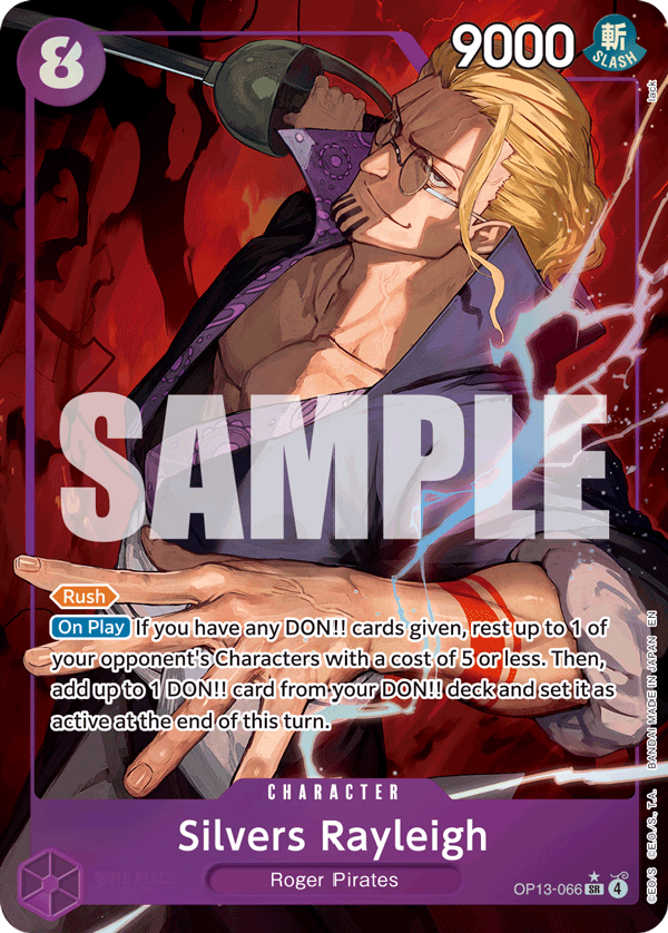 Silvers Rayleigh (Alternate Art) OP13-066 - Carrying On His Will OP13 kart görseli