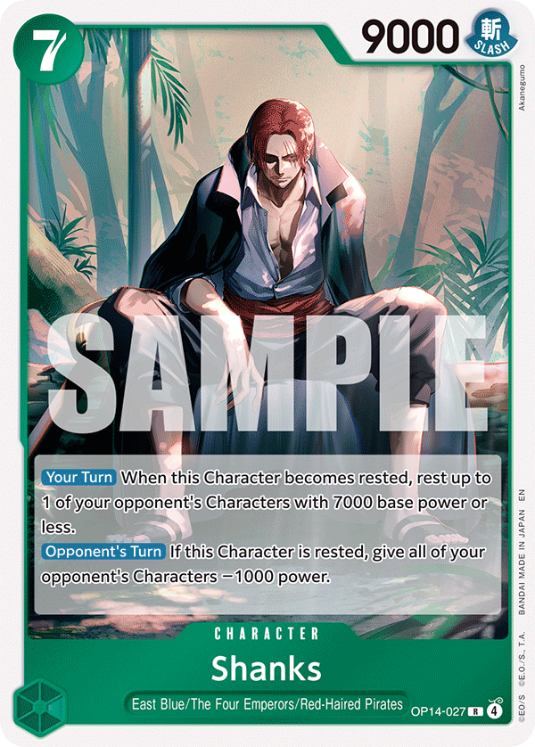 Shanks OP14-027 - The Azure Sea's Seven OP14 kart görseli