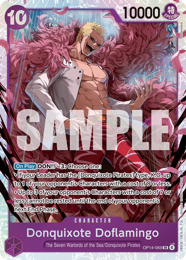 Donquixote Doflamingo - OP14-069 OP14-069 - The Azure Sea's Seven OP14 kart görseli