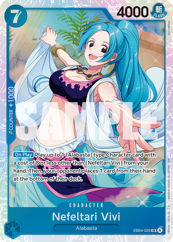 Nefeltari Vivi EB04-025 - The Azure Sea's Seven OP14 kart görseli