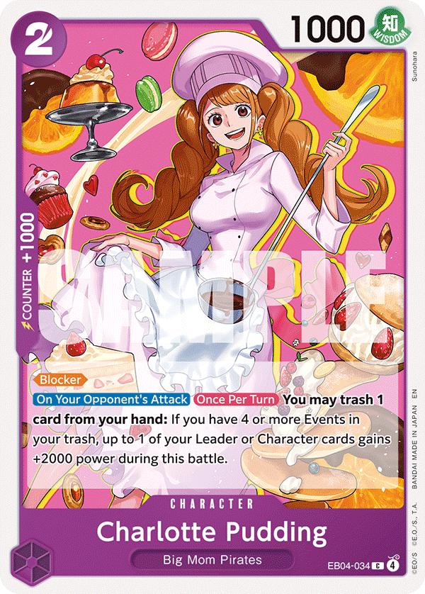 Charlotte Pudding EB04-034 - The Azure Sea's Seven OP14 kart görseli