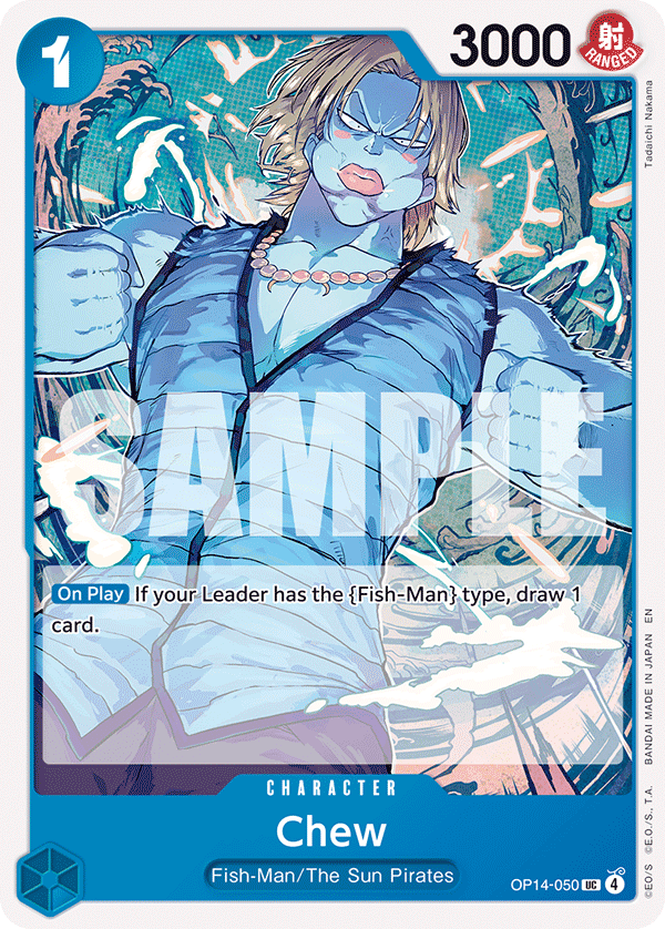 Chew OP14-050 - The Azure Sea's Seven OP14 kart görseli