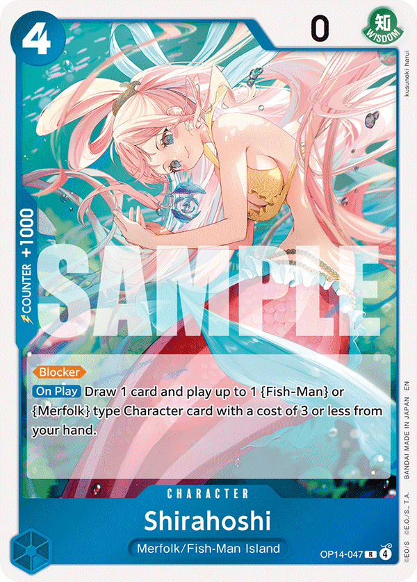 Shirahoshi OP14-047 - The Azure Sea's Seven OP14 kart görseli
