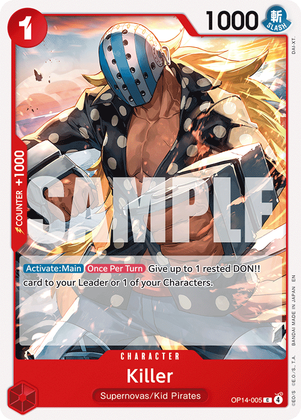 Killer OP14-005 - The Azure Sea's Seven OP14 kart görseli