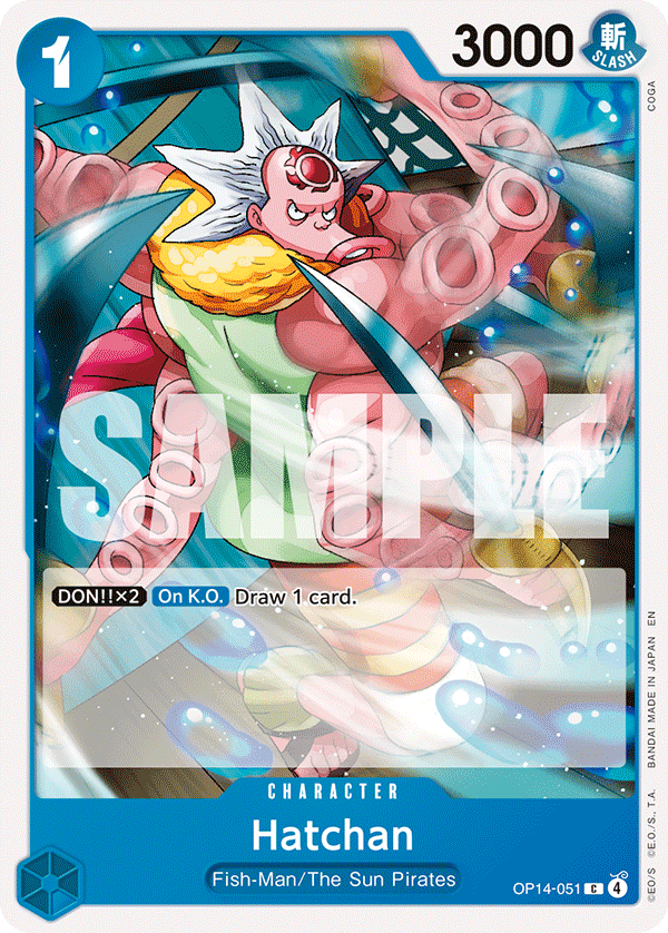 Hatchan OP14-051 - The Azure Sea's Seven OP14 kart görseli