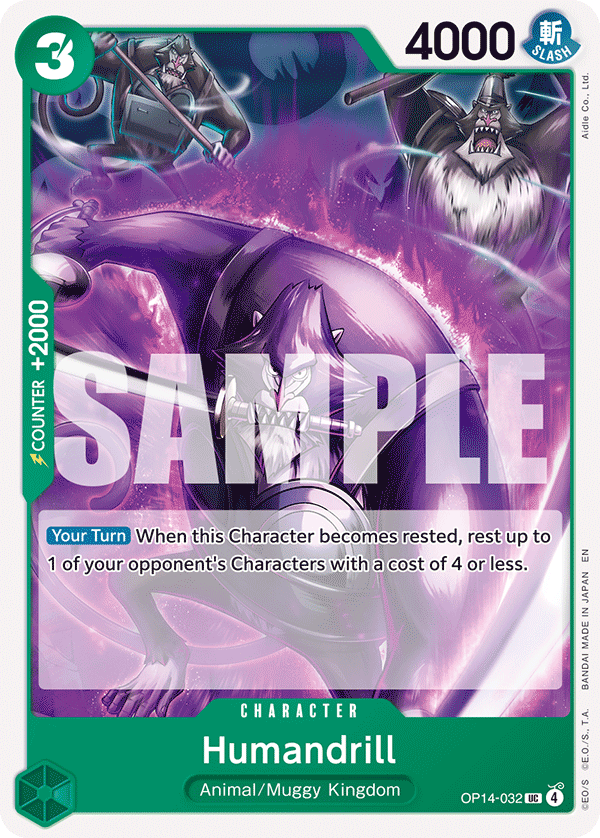 Humandrill OP14-032 - The Azure Sea's Seven OP14 kart görseli