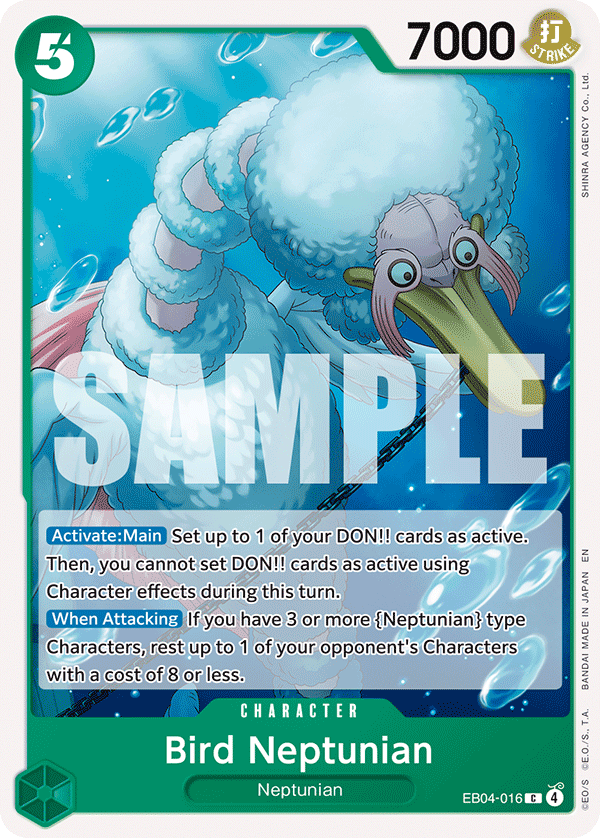 Bird Neptunian EB04-016 - The Azure Sea's Seven OP14 kart görseli