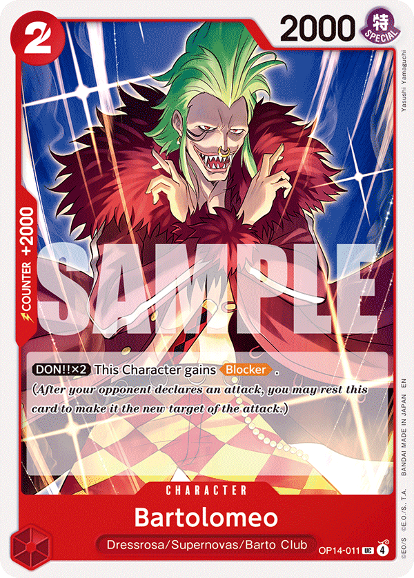 Bartolomeo OP14-011 - The Azure Sea's Seven OP14 kart görseli