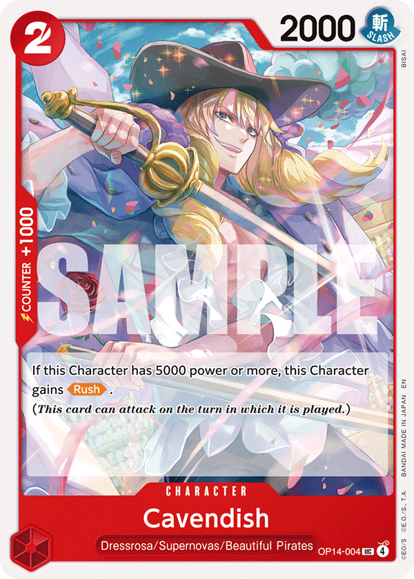 Cavendish OP14-004 - The Azure Sea's Seven OP14 kart görseli