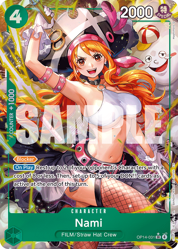 Nami (Alternate Art) OP14-031 - The Azure Sea's Seven OP14 kart görseli