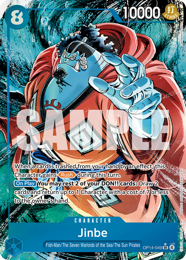 Jinbe - OP14-049 (Alternate Art) OP14-049 - The Azure Sea's Seven OP14 kart görseli