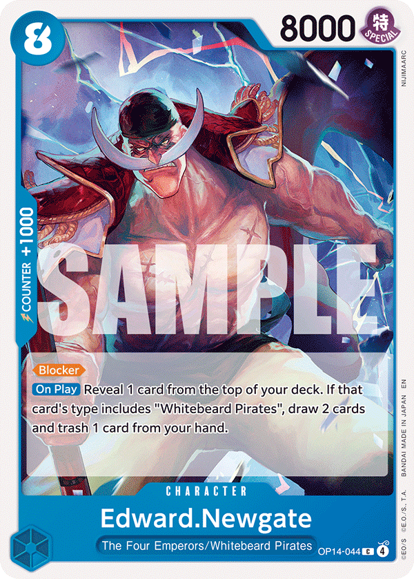 Edward.Newgate OP14-044 - The Azure Sea's Seven OP14 kart görseli