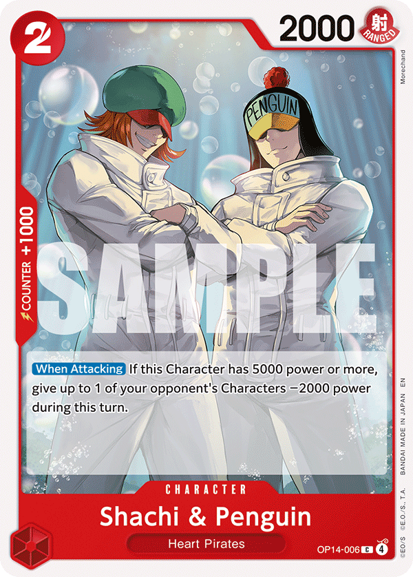 Shachi & Penguin OP14-006 - The Azure Sea's Seven OP14 kart görseli
