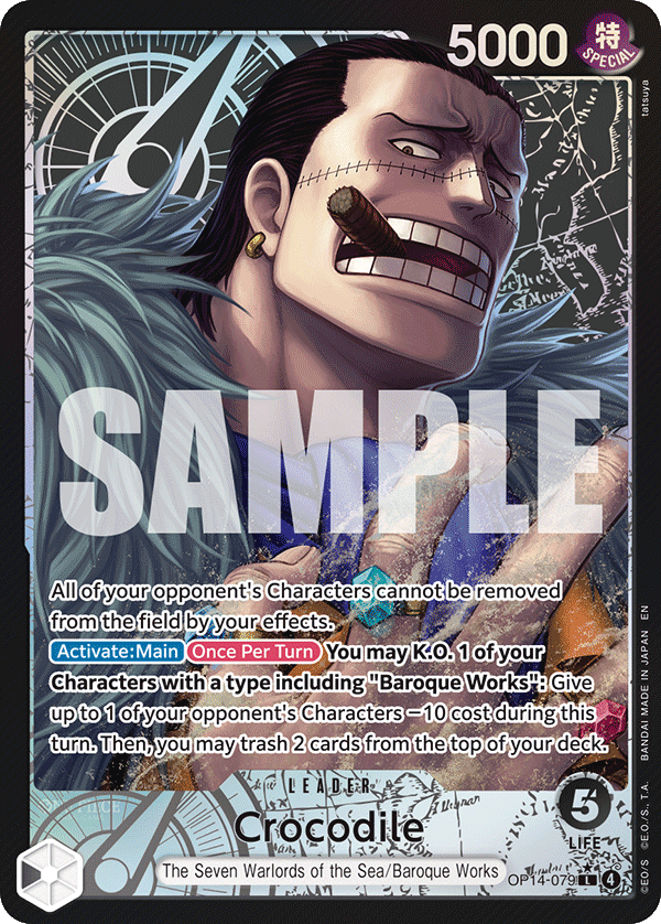 Crocodile - OP14-079 (Alternate Art) OP14-079 - The Azure Sea's Seven OP14 kart görseli