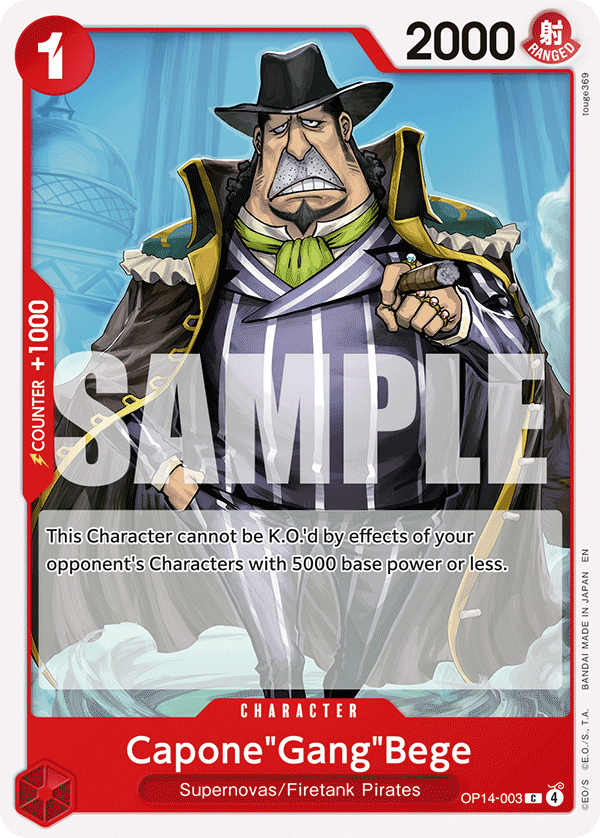 Capone"Gang"Bege OP14-003 - The Azure Sea's Seven OP14 kart görseli