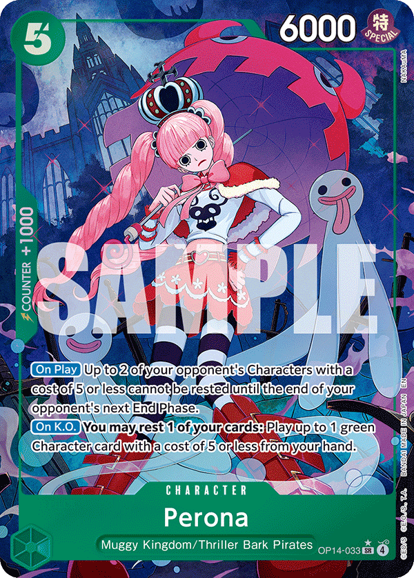Perona - OP14-033 (Alternate Art) OP14-033 - The Azure Sea's Seven OP14 kart görseli