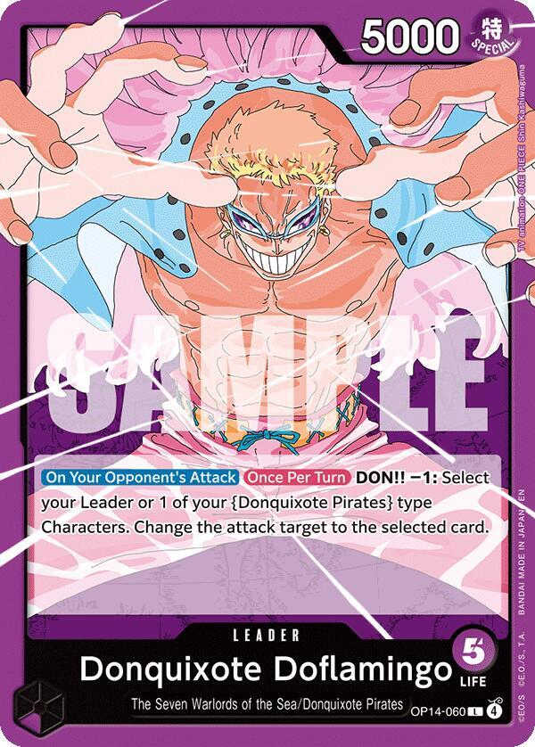 Donquixote Doflamingo - OP14-060 OP14-060 - The Azure Sea's Seven OP14 kart görseli