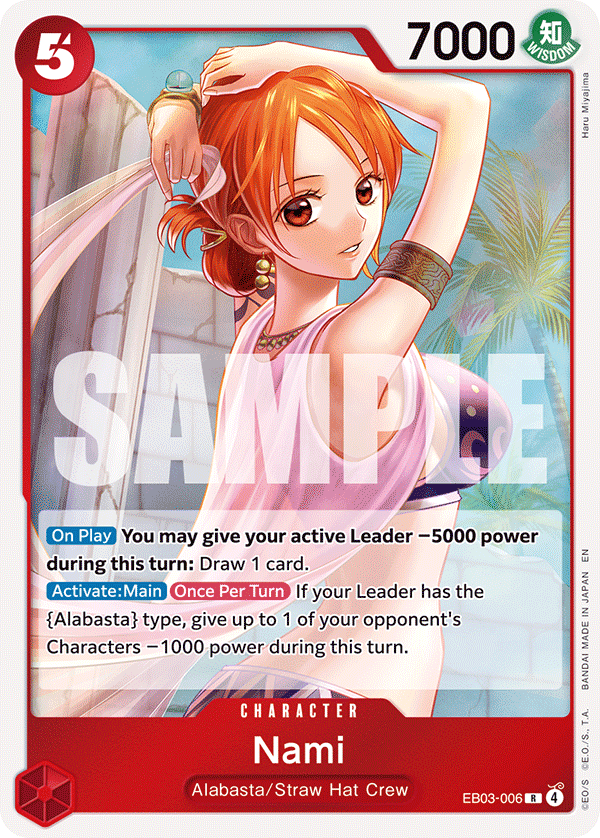 Nami (006) EB03-006 - Extra Booster: One Piece Heroine's Edition EB03 kart görseli
