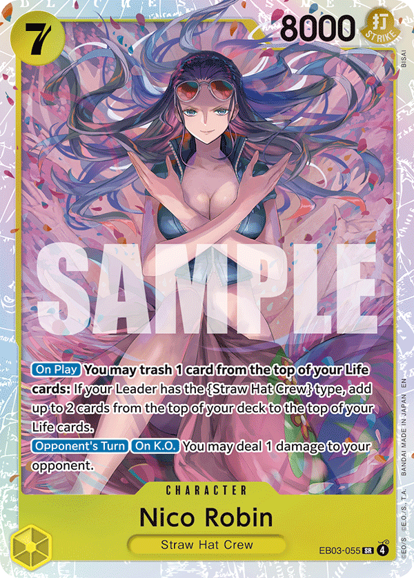 Nico Robin (055) EB03-055 - Extra Booster: One Piece Heroine's Edition EB03 kart görseli