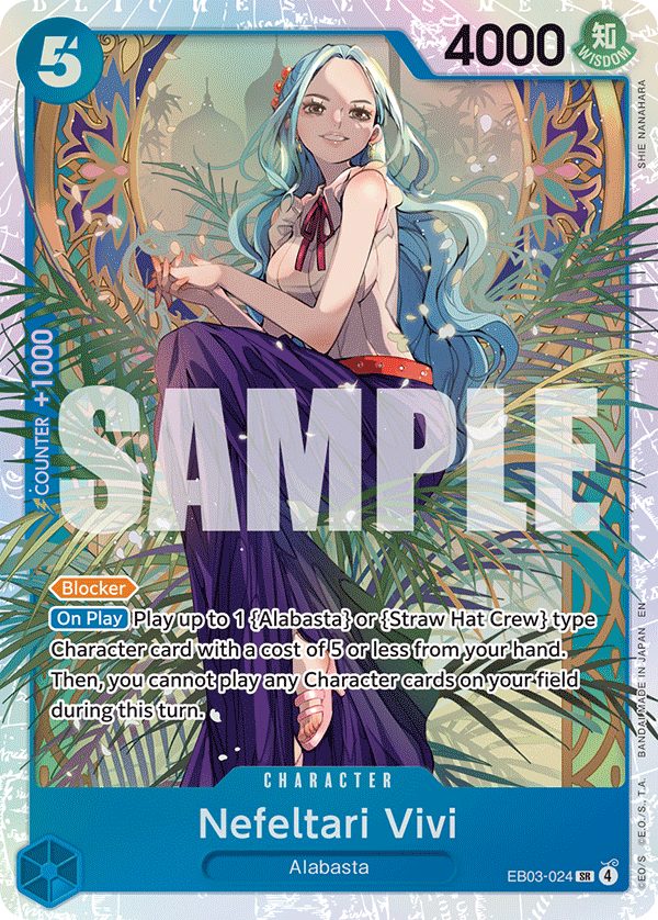 Nefeltari Vivi (024) EB03-024 - Extra Booster: One Piece Heroine's Edition EB03 kart görseli