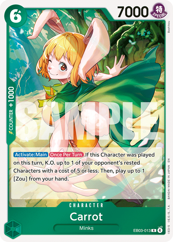 Carrot EB03-013 - Extra Booster: One Piece Heroine's Edition EB03 kart görseli