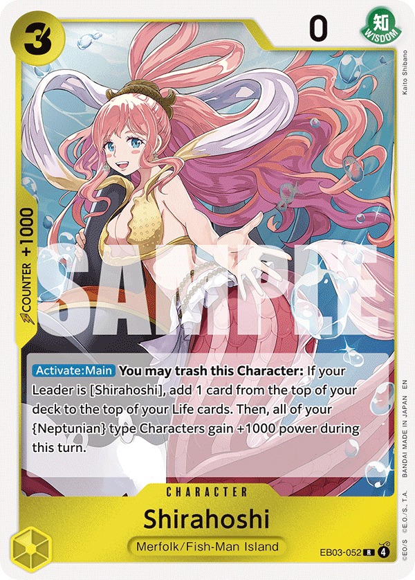 Shirahoshi EB03-052 - Extra Booster: One Piece Heroine's Edition EB03 kart görseli