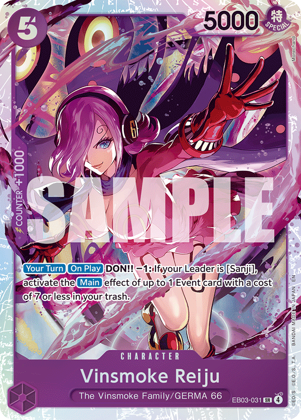 Vinsmoke Reiju EB03-031 - Extra Booster: One Piece Heroine's Edition EB03 kart görseli