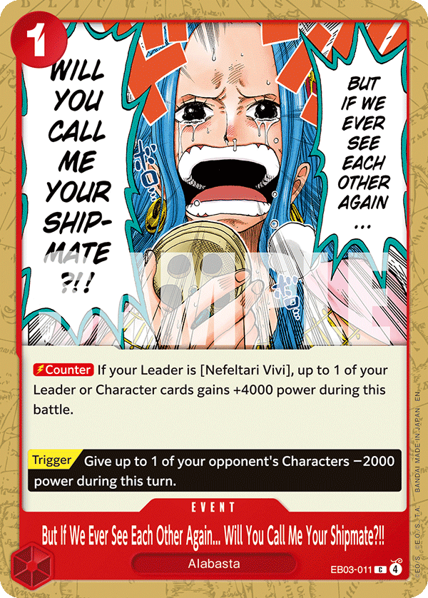But If We Ever See Each Other Again... Will You Ca EB03-011 - Extra Booster: One Piece Heroine's Edition EB03 kart görseli