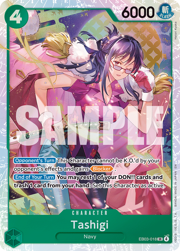 Tashigi EB03-018 - Extra Booster: One Piece Heroine's Edition EB03 kart görseli