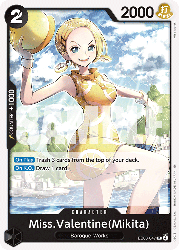 Miss.Valentine(Mikita) EB03-047 - Extra Booster: One Piece Heroine's Edition EB03 kart görseli