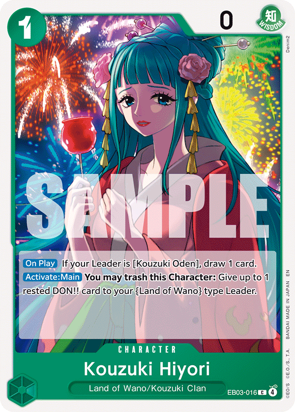 Kouzuki Hiyori EB03-016 - Extra Booster: One Piece Heroine's Edition EB03 kart görseli