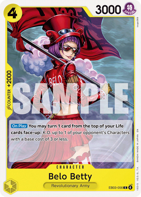 Belo Betty EB03-056 - Extra Booster: One Piece Heroine's Edition EB03 kart görseli