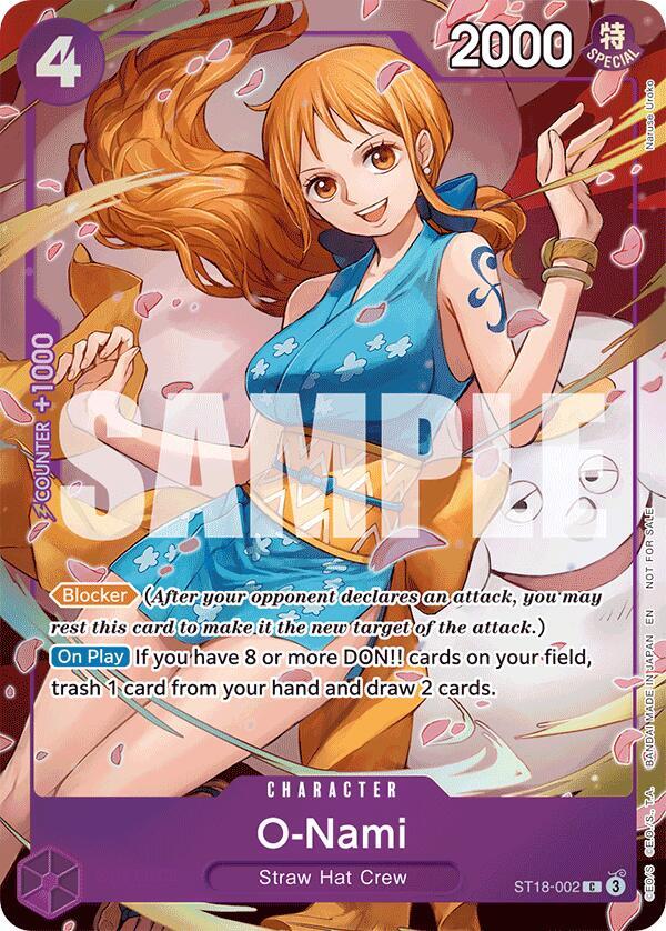 O-Nami - ST18-002 ST18-002 - Extra Booster: One Piece Heroine's Edition EB03 kart görseli