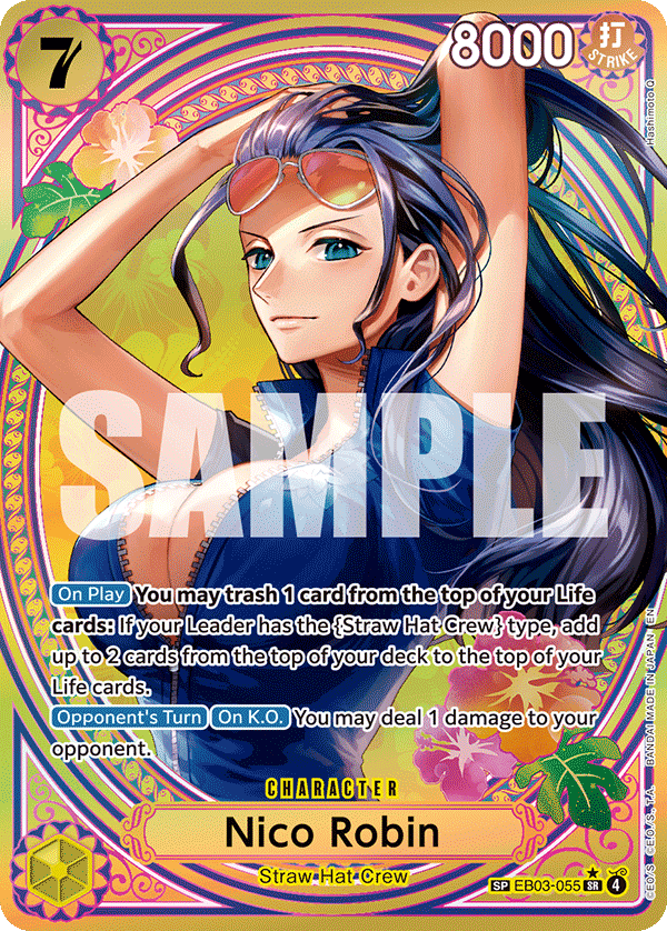Nico Robin (055) (Alternate Art) EB03-055 - Extra Booster: One Piece Heroine's Edition EB03 kart görseli
