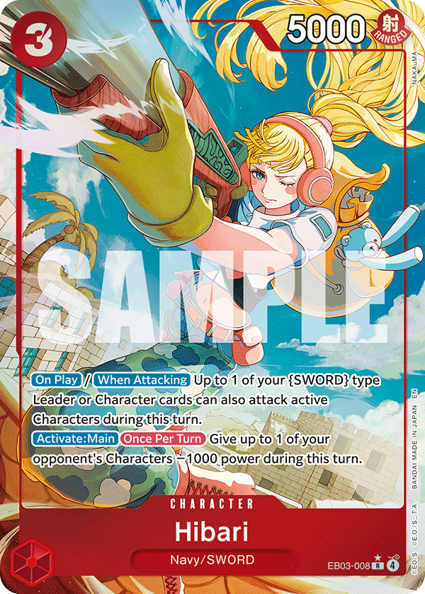 Hibari (Alternate Art) EB03-008 - Extra Booster: One Piece Heroine's Edition EB03 kart görseli