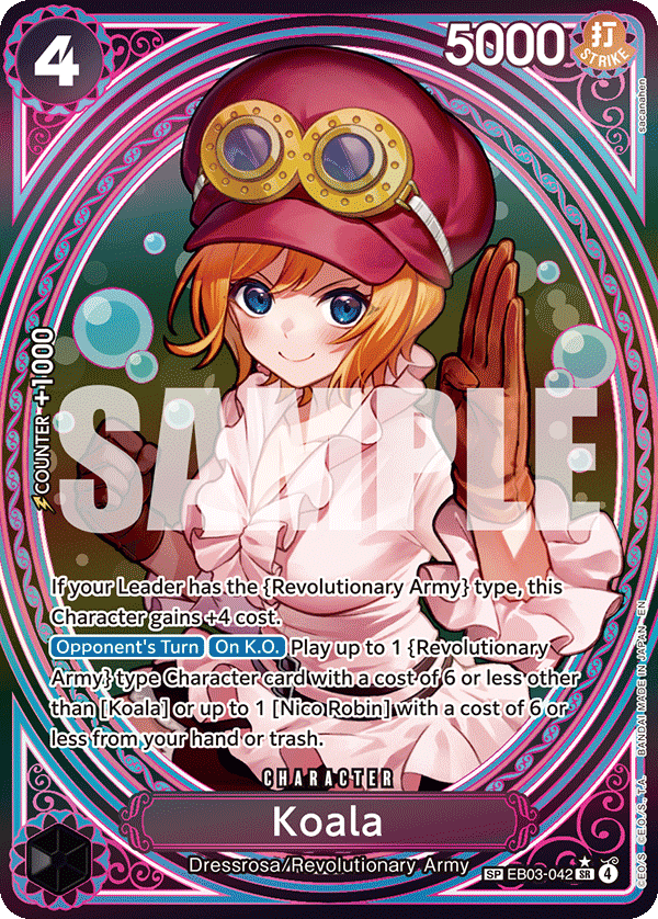 Koala (Alternate Art) EB03-042 - Extra Booster: One Piece Heroine's Edition EB03 kart görseli