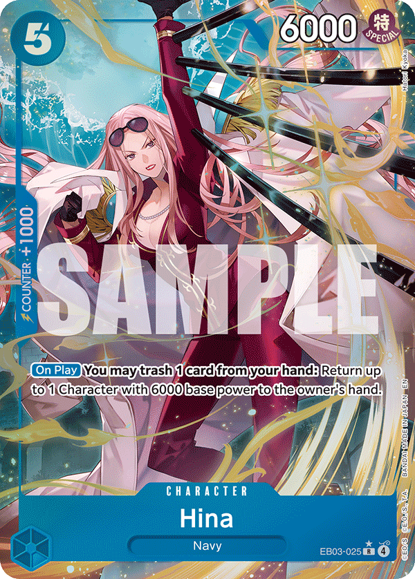 Hina (Alternate Art) EB03-025 - Extra Booster: One Piece Heroine's Edition EB03 kart görseli