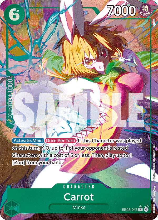 Carrot (Alternate Art) EB03-013 - Extra Booster: One Piece Heroine's Edition EB03 kart görseli