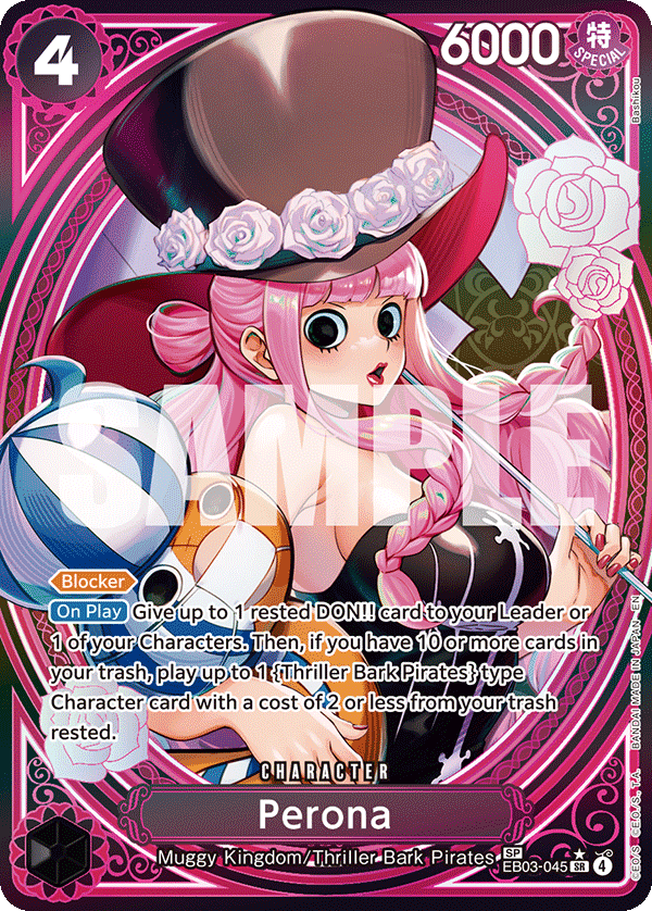 Perona (045) (Alternate Art) EB03-045 - Extra Booster: One Piece Heroine's Edition EB03 kart görseli