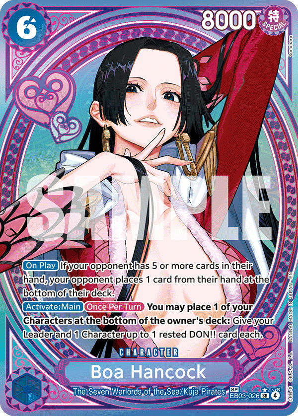 Boa Hancock (Alternate Art) EB03-026 - Extra Booster: One Piece Heroine's Edition EB03 kart görseli