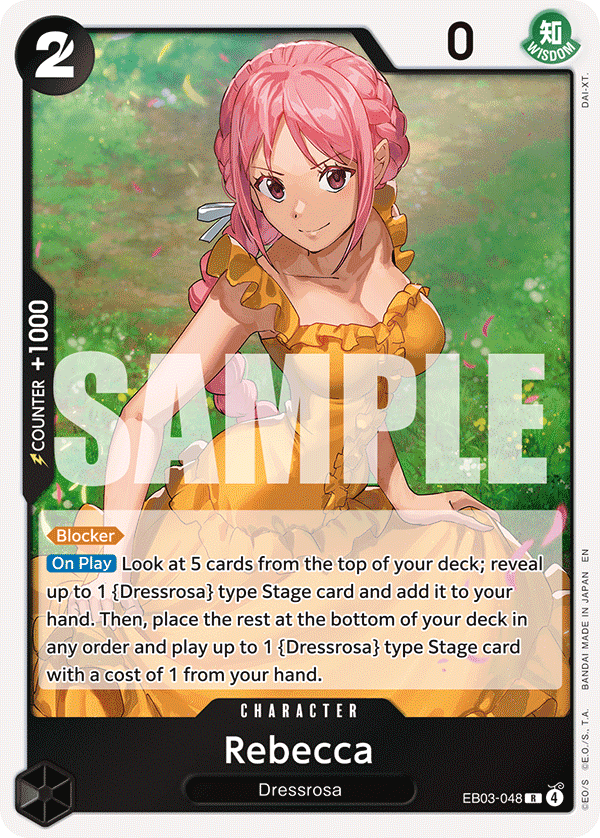 Rebecca EB03-048 - Extra Booster: One Piece Heroine's Edition EB03 kart görseli